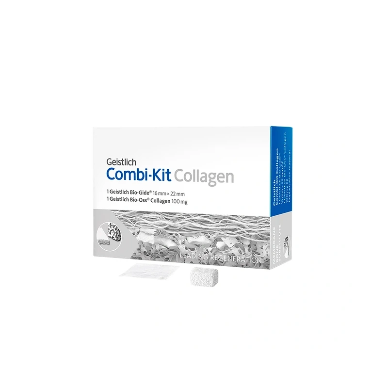 COMBI-KIT Collagen - набор для направленной костной регенерации: BIO-OSS Collagen 100 мг И BIO-GIDE 16х22 мм | Geistlich Pharma (Швейцария)