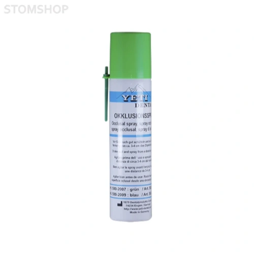 Yeti Dental Spray Green - окклюзионный спрей для индикации контактных точек, цвет зеленый, 75 мл | Yeti (Германия)