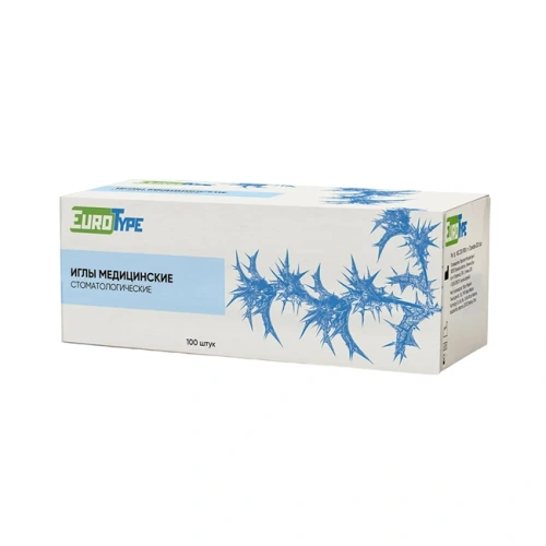 Карпульные иглы EuroType, размер 30G, 0,3х25 мм, 100 шт. | EuroType (Россия)