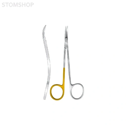 HSB 392-11 - хирургические ножницы La Grange десневые, изогнутые, острые, 115 мм | Karl Hammacher GmbH (Германия)