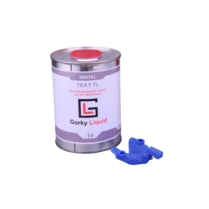 Gorky Liquid Dental Tray FL SLA - фотополимерная смола для стоматологии, цвет синий, 1 кг | Gorky Liquid (Россия)