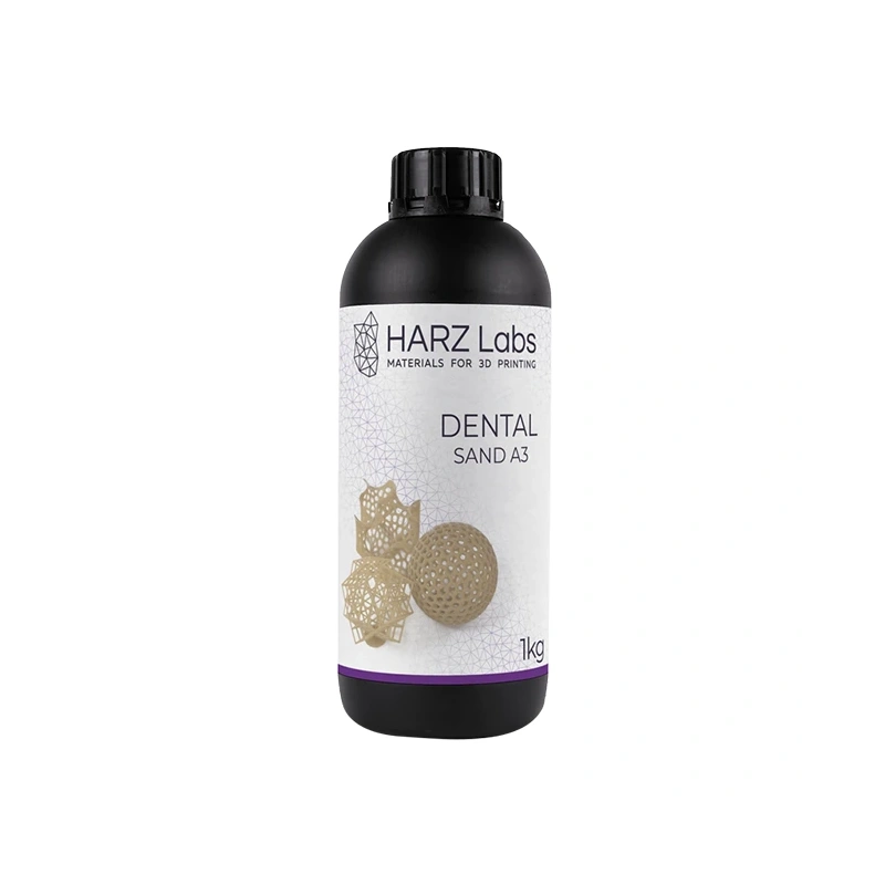 HARZ Labs Dental Sand A3 - фотополимерная смола для стоматологии, цвет А3 по шкале Вита, 1 кг | HARZ Labs (Россия)