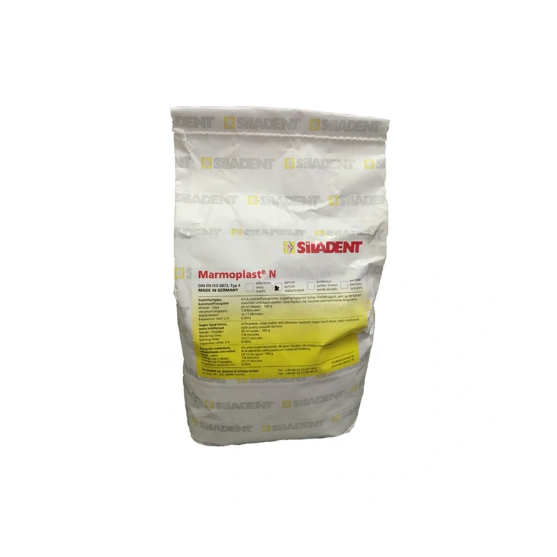 Marmoplast N - гладкий гипс, укрепленный смолой, 5 кг, класс 4 | Siladent (Германия)