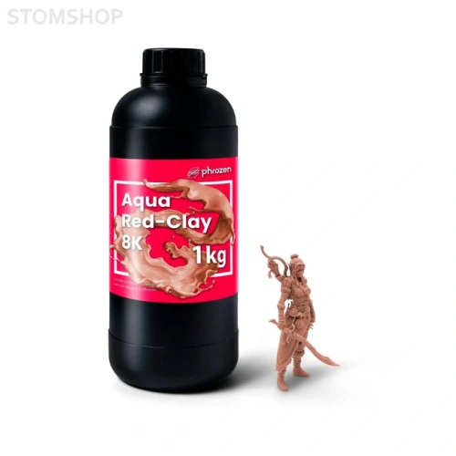 Phrozen Aqua 8K Red-Clay - фотополимерная смола для печати 3D-моделей с высокой детализацией, красная глина, 1 кг | Phrozen (Тайвань)