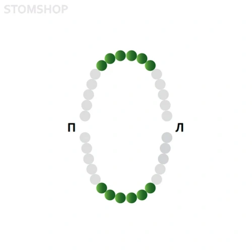 129-009-TN - крепление для Раббер Дам Медента, тип «бабочка», для резцов и клыков при вестибулярном кариозном поражении, симметричные щечки с легким смещением | Medenta Instruments Co. (Пакистан)