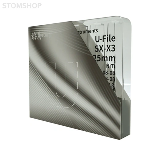 File Type U Blue - машинные файлы для эндолечения, 019/.04, 018/.02, 020/.04, 020/.07, 025/.08, 030/.09, 040/.06, 050/.05, 8 шт. в наборе | Mercury (Китай)