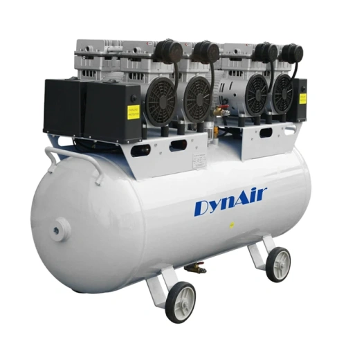 DA7004 - безмасляный компрессор для 4-5-ти стоматологических установок, без осушителя, с ресивером 100 л, 272 л/мин | Dynamic (Китай)