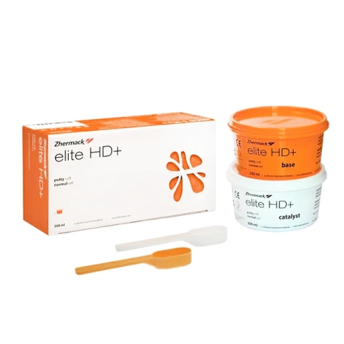 Elite HD Putty Soft Normal Set (2х250ml) - А-Силикон очень высокой вязкости | Zhermack (Италия)