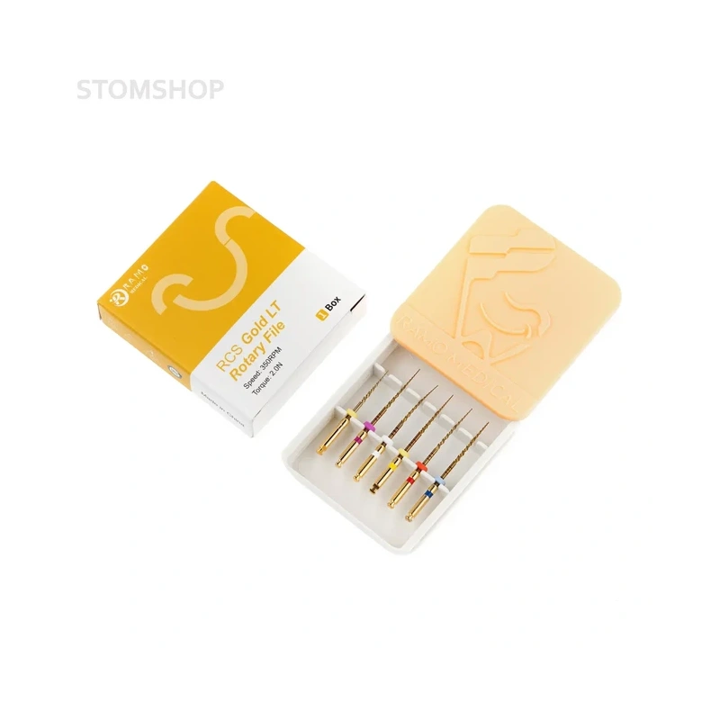 RCS Gold LT - машинные файлы, размеры SX (Open File), S1, S2, F1, F2, F3, длина 31 мм, 6 шт. | Ramo Medical (Китай)