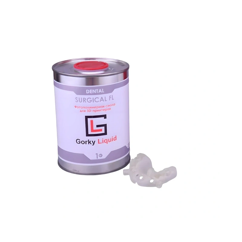Gorky Liquid Dental Surgical FL SLA - фотополимерная смола для хирургических шаблонов, цвет полупрозрачный, 1 кг | Gorky Liquid (Россия)