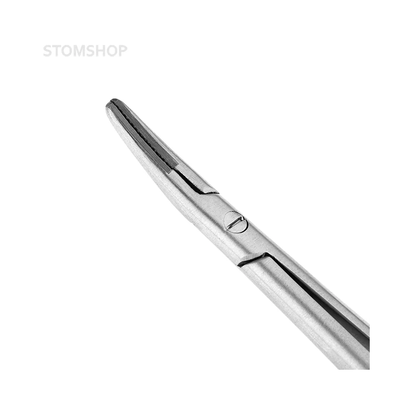 Иглодержатель-микро изогнутый Micro-Nadelhalter TC, длина 180 мм | HLW Dental Instruments (Германия)
