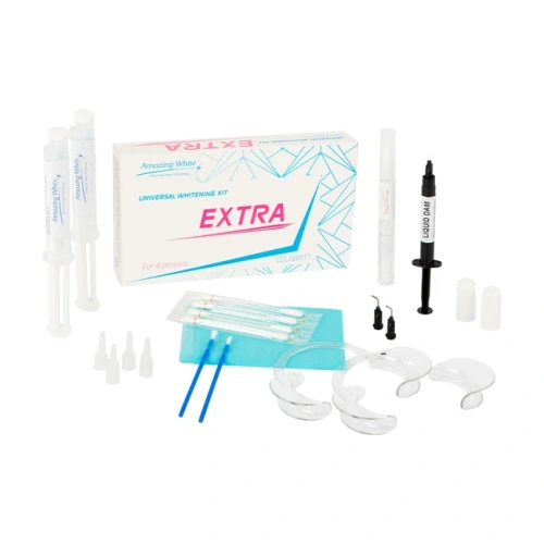 Amazing White Universal Extra 37% + activator agent на 4 персоны - набор для эффективного отбеливания с лампой или без | Amazing White (США)
