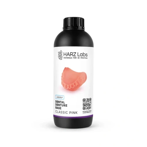 HARZ Labs Dental Denture Base - фотополимерная смола, цвет розовый, 1 кг | HARZ Labs (Россия)