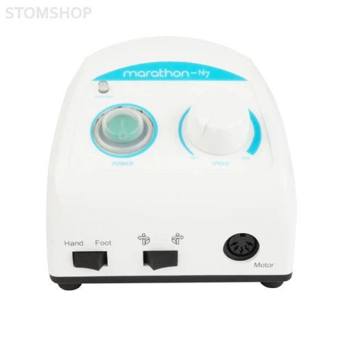 Marathon N7 NEW - зуботехнический микромотор повышенной мощности с наконечником SDE-SH37L М 45, 40000 об/мин, 45 Вт, педаль FS60 | Saeyang Microtech (Ю. Корея)