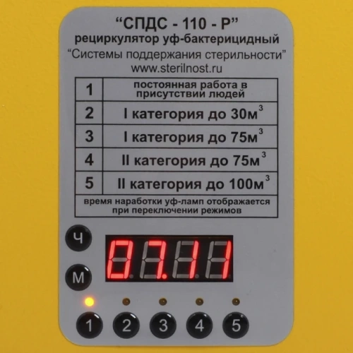 СПДС-110-Р - рециркулятор ультрафиолетовый бактерицидный настенный - потолочный, белый корпус | СПДС (Россия)