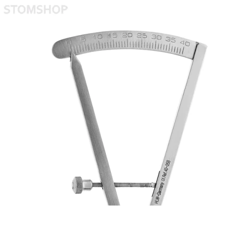 Кронциркуль изогнутый, 0-40 мм, 17 см | HLW Dental Instruments (Германия)