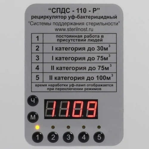 СПДС-110-Р - рециркулятор ультрафиолетовый бактерицидный настенный - потолочный, белый корпус | СПДС (Россия)