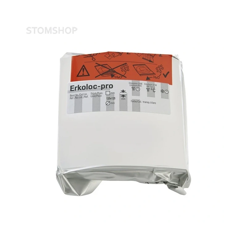Erkoloc-pro - термоформовочные пластины, цвет синий, квадратные, 125?125 мм, 10 шт. | Erkodent (Германия)