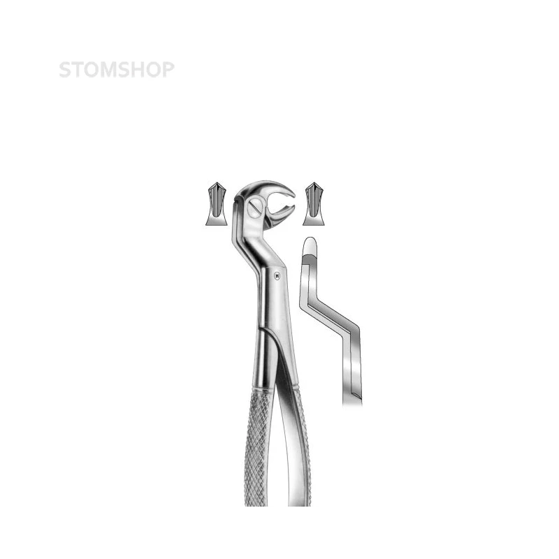 HSA 081-22 - щипцы Routurier для удаления правых нижних моляров, форма 22 1/2 R | Karl Hammacher GmbH (Германия)