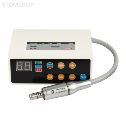 Mercury STAR 600EM - портативный бесщеточный электрический микромотор с фиброоптикой, в комплекте с блоком управления и шлангом | Mercury (Китай)