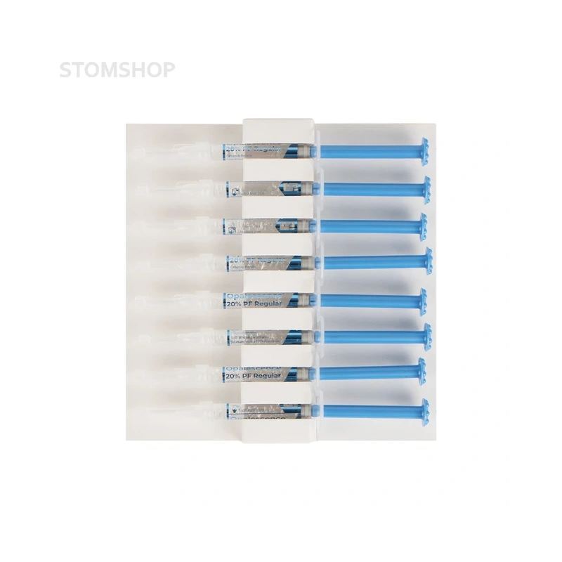 Opalescence PF 20% Regular Patient Kit - набор для домашнего отбеливания зубов, 8 шприцев | Ultradent (США)