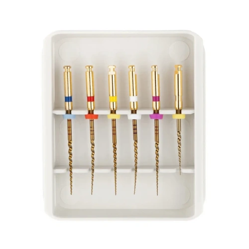 RCS Gold LT - машинные файлы, размеры SX (Open File), S1, S2, F1, F2, F3, длина 31 мм, 6 шт. | Ramo Medical (Китай)