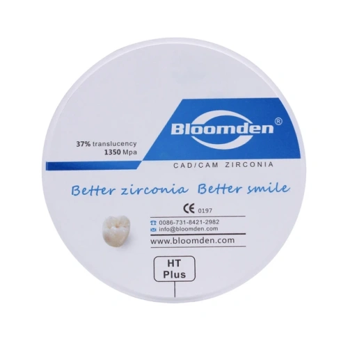 HT-Plus - циркониевый диск высоко-прозрачный, диаметр 98 мм, толщина 16 мм | Bloomden (Китай)