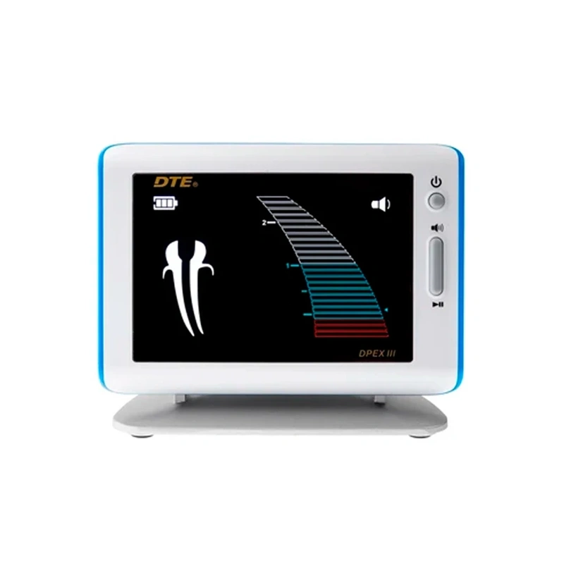DTE DPEX III golden standard - цифровой апекслокатор повышенной точности, с цветным дисплеем, цвет белый с голубым | DTE (Китай)