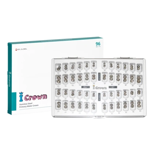 I Crown Full Kit - набор детских стоматологических коронок всех форм и размеров, 96 шт. | Seil Global (Ю. Корея)
