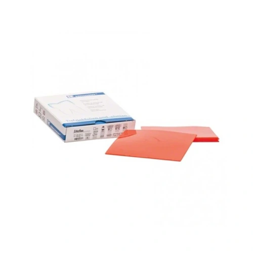 Erkoflex color - термоформовочные пластины, цвет яpкo-кpacный, квадратные, 125?125 мм, 5 шт. | Erkodent (Германия)
