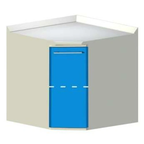 PRI.LAN - угловой модуль с дверцей, одной регулируемой по высоте полкой | CATO (Италия)