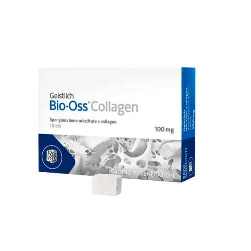 BIO-OSS Collagen - натуральный костнозамещающий материал с добавлением коллагена, 100 мг | Geistlich Pharma (Швейцария)