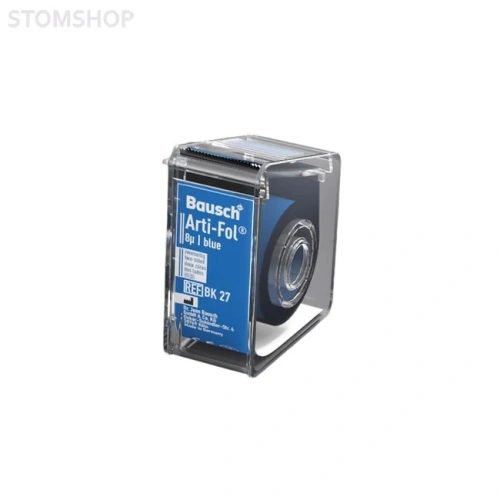 Bausch BK 27 Arti-Fol - фольга окклюзионная двусторонняя синяя, толщина 8 мкм, рулон 22 мм x 20 м | Bausch (Германия)