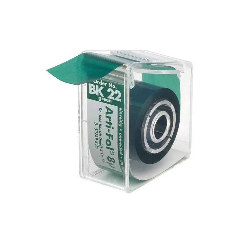 Bausch BK 22 Arti-Fol - фольга окклюзионная односторонняя зеленая, толщина 8 мкм | Bausch (Германия)