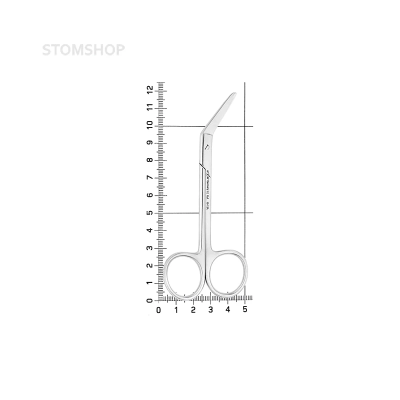 Ножницы хирургические угловые для снятия швов Nahtschere,115 мм | HLW Dental Instruments (Германия)