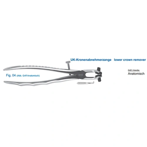 Щипцы для удаления нижних коронок (12-104) | HLW Dental Instruments (Германия)