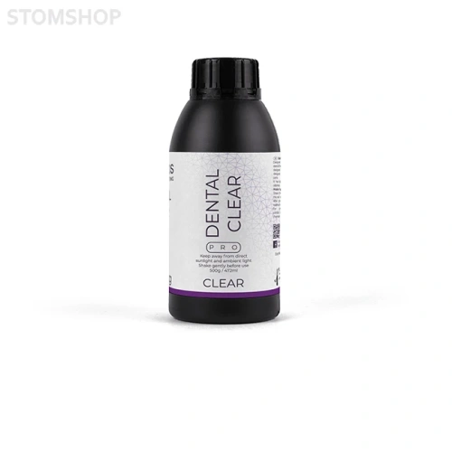 HARZLabs Dental Clear PRO - фотополимерная смола для печати прозрачных сплинтов и капп, цвет прозрачный, 0.5 кг | HARZ Labs (Россия)