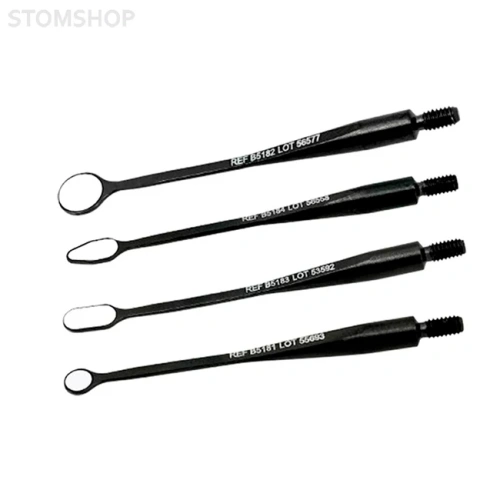 BLACK MICROflex ultra - стоматологическое ультраяркое микрозеркало с гнущейся ручкой, антибликовое DLC-покрытие, диаметр 3 мм | Hahnenkratt (Германия)