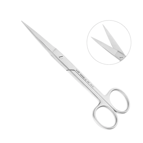 Ножницы хирургические, острый/острый, 145 мм | HLW Dental Instruments (Германия)