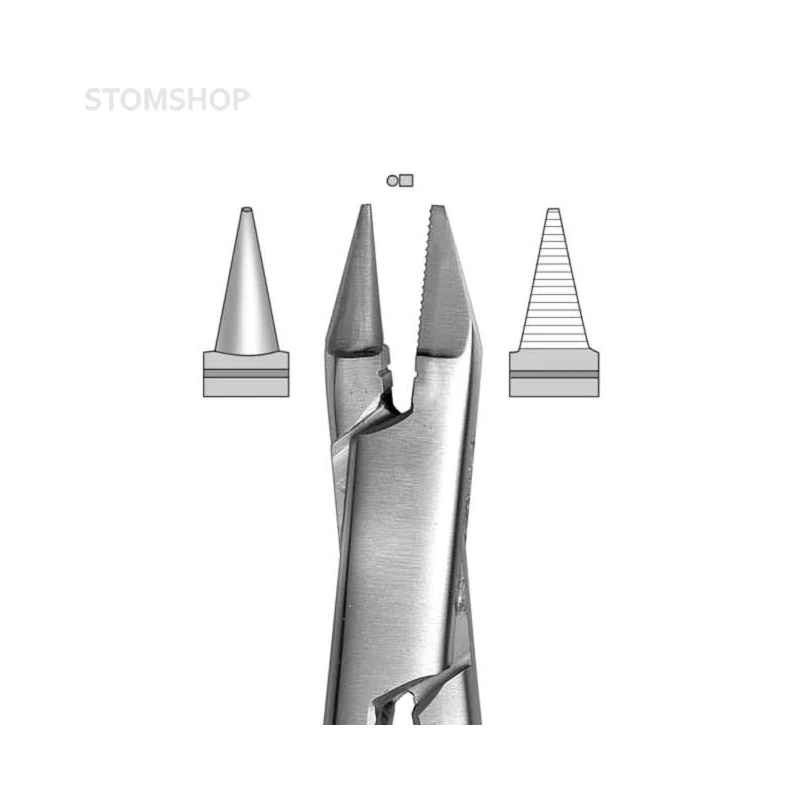 HSL 4015-13 - щипцы ортодонтические Angle(Bird Beak) 139 для изгибания проволок, 125 мм | Karl Hammacher GmbH (Германия)