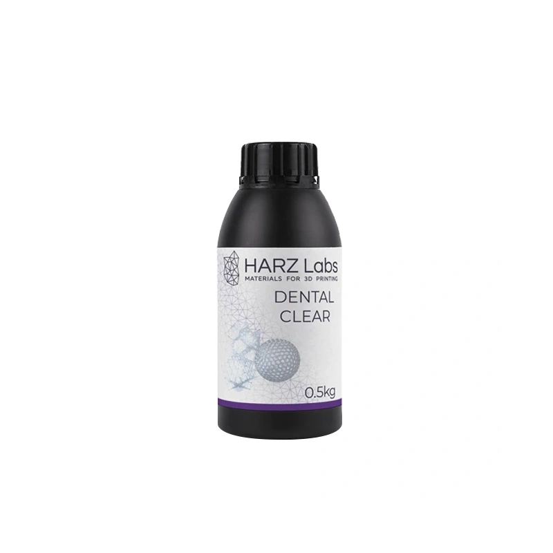 HARZ Labs Dental Clear - фотополимерная смола для печати прозрачных моделей, цвет прозрачный, 0.5 кг | HARZ Labs (Россия)