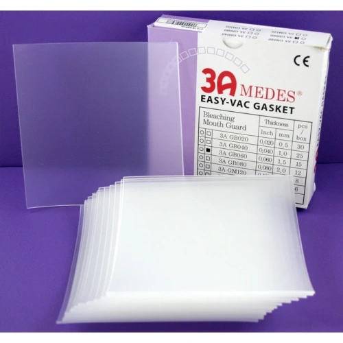 EV Gasket Bleaching 060 - пластины для изготовления капп для отбеливания, квадратные (127x127x1,5 мм), 15 шт. | 3A MEDES (Ю. Корея)