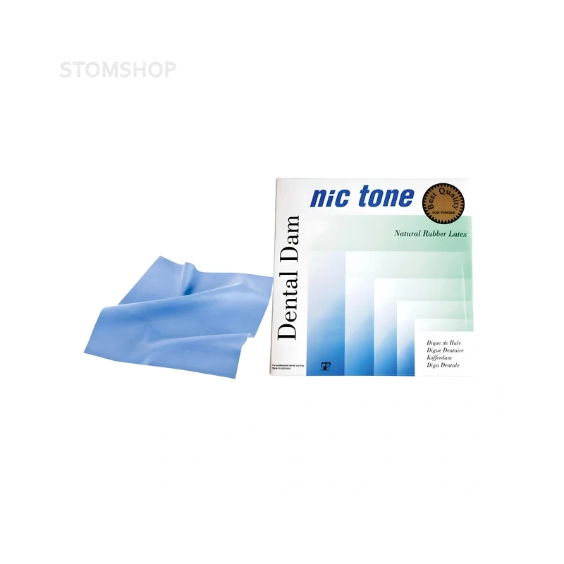 Nic Tone Dental Dam Black - латексный коффердам с нейтральным запахом, цвет черный, размер 152x152 мм, 36 шт. | MDC Dental (Мексика)
