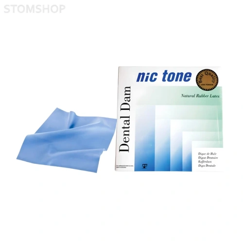 Nic Tone Dental Dam Green - латексный коффердам с нейтральным запахом, цвет зеленый, размер 152x152 мм, 36 шт. | MDC Dental (Мексика)