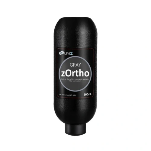 zOrtho Gray - фотополимерная смола для ортодонтии, серая, 0,5 л | Uniz Technology (США)