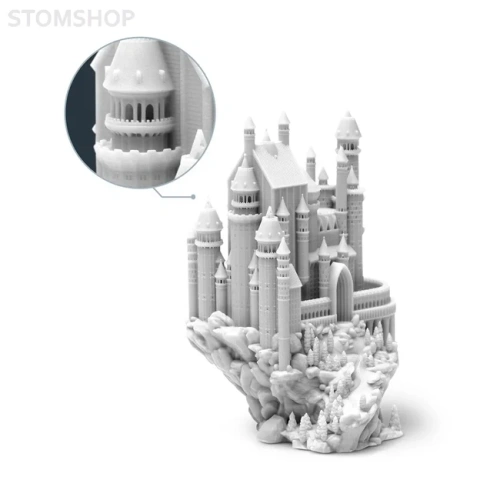 Phrozen Aqua 8K Snow-Gray - фотополимерная смола для печати 3D-моделей с высокой детализацией, цвет светло-серый, 1 кг | Phrozen (Тайвань)