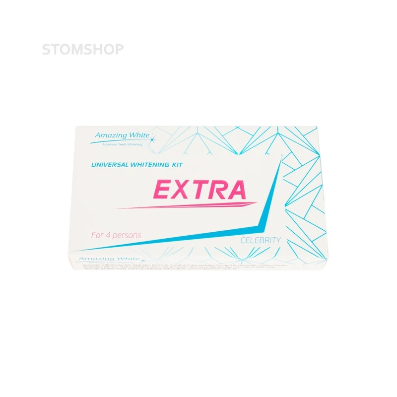 Amazing White Universal Extra 37% + activator agent на 4 персоны - набор для эффективного отбеливания с лампой или без | Amazing White (США)