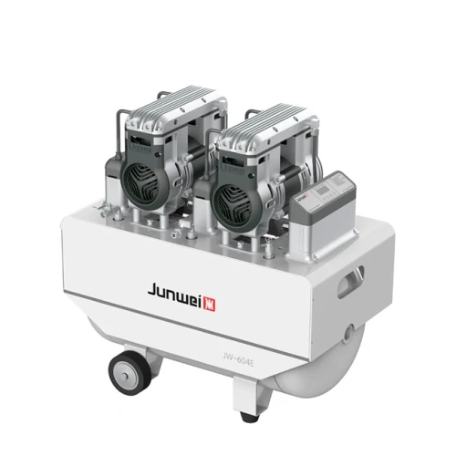 JW-032C NEW - безмасляный компрессор для для двух стоматологических установок, с ресивером 65 л, без кожуха, 240 л/мин | Junwei (Китай)