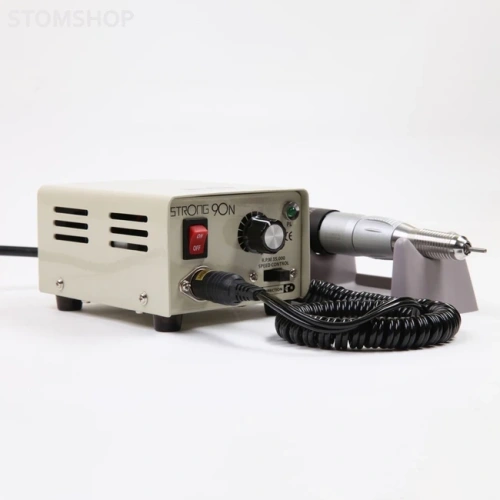 STRONG 90N 120 - аппарат для маникюра с педалью включения-выключения, в коробке, 30000 об/мин | Saeshin (Ю. Корея)