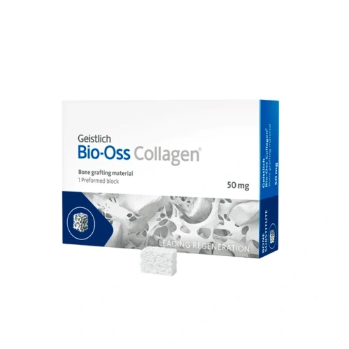 BIO-OSS Collagen - натуральный костнозамещающий материал с добавлением коллагена, 50 мг | Geistlich Pharma (Швейцария)